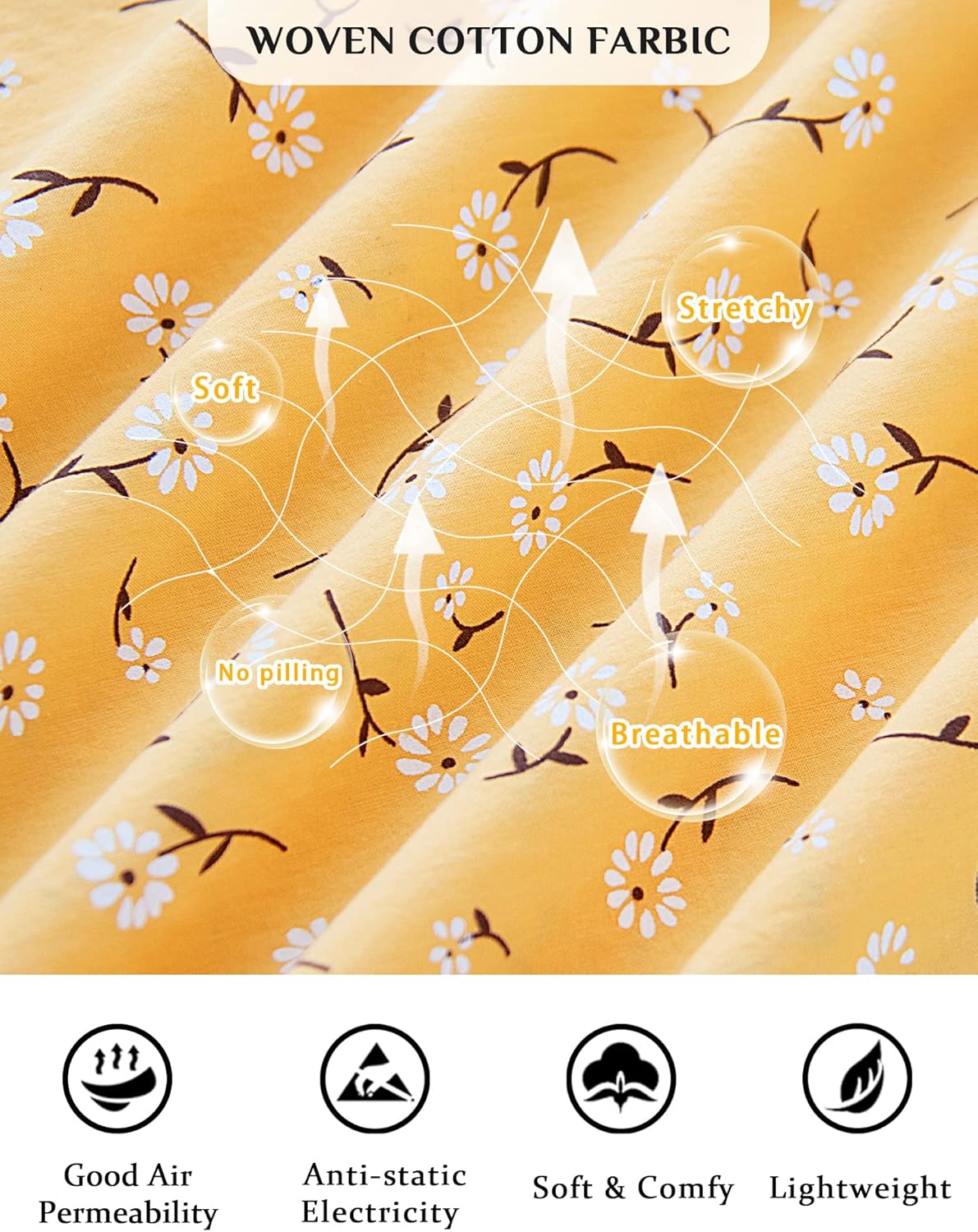 MZROCR Cotton Nightgowns for Women Soft Night Gowns for Adult Women - Image 3