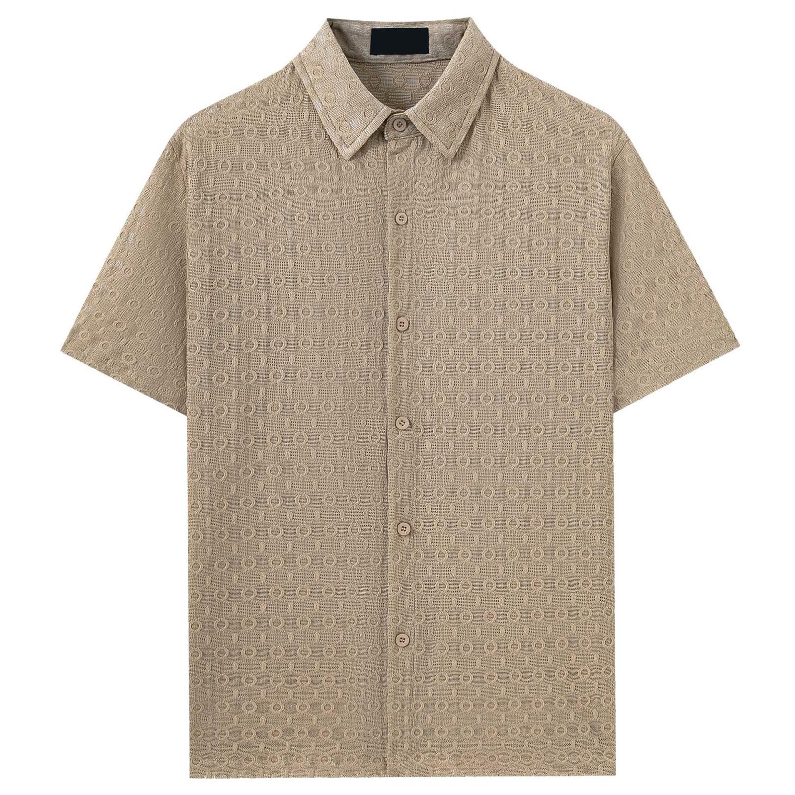 Camisa de Manga Corta para Hombre Casual Verano Playacamisas hombreSencillo y verstil