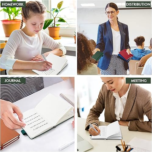 Miniatura 7 de Feela - Cuadernos de bolsillo mini Feela a granel, pequeños cuadernos de notas memo adorables de tapa dura con líneas universitarias regladas para