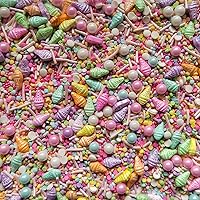 Vista 5 de Homankit Flores Comestibles de Primavera Chispas para Helado Dulces de Azúcar para Hornear Pasteles Cupcakes Coberturas para Galletas Donas