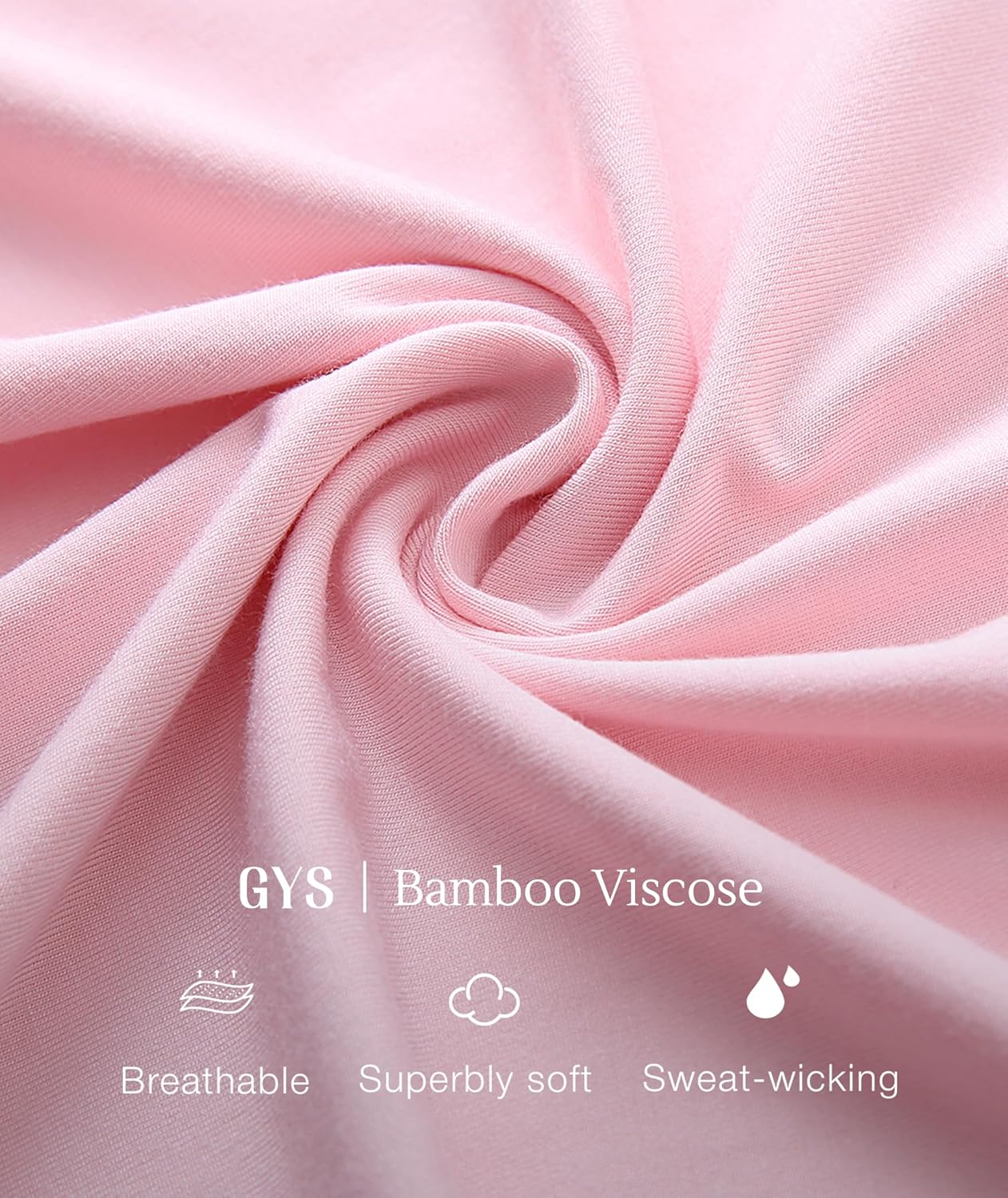 GYS Bamboo Viscose Womens Pajama Sets 2 Piece, Soft Short Sleeve Shirt and Bermuda Shorts Pajamas Set Lounge Sets - Image 6