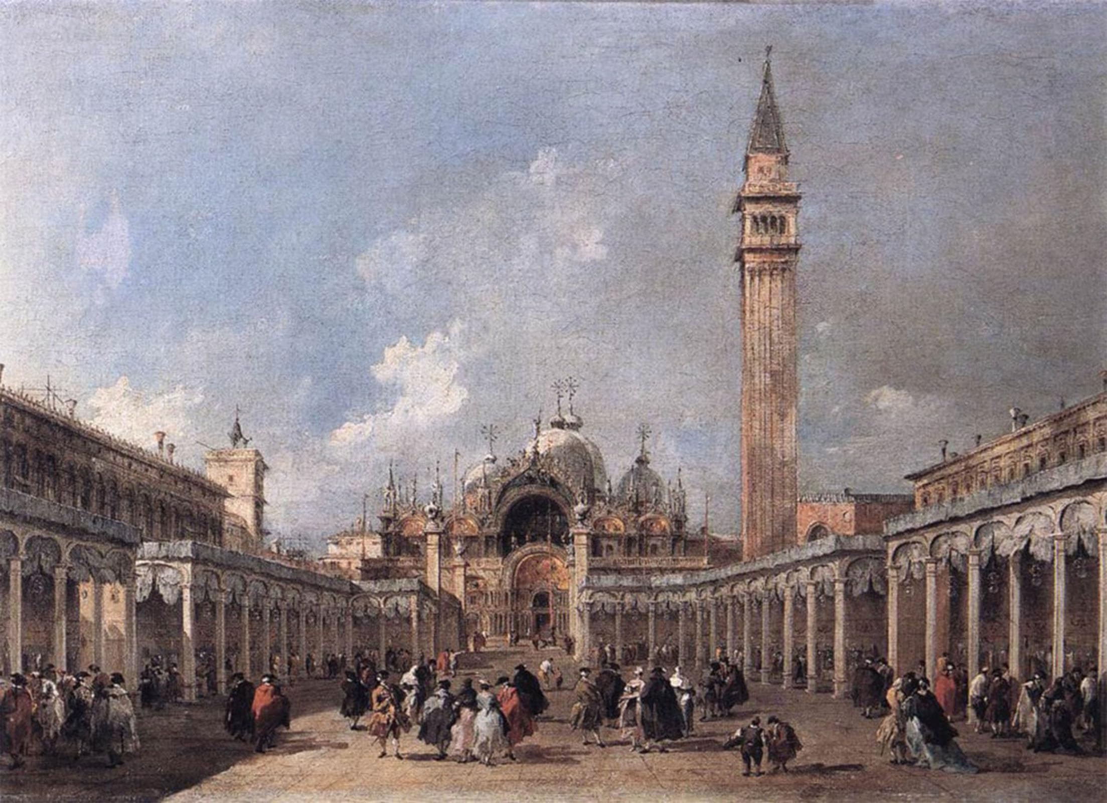 RZHRHJES Abstract Painting Poster Art Print Canvas Print Poster The Feast of the Ascension Francesco Guardi Landscape Canvas Painting for Office Decor 60x90cm