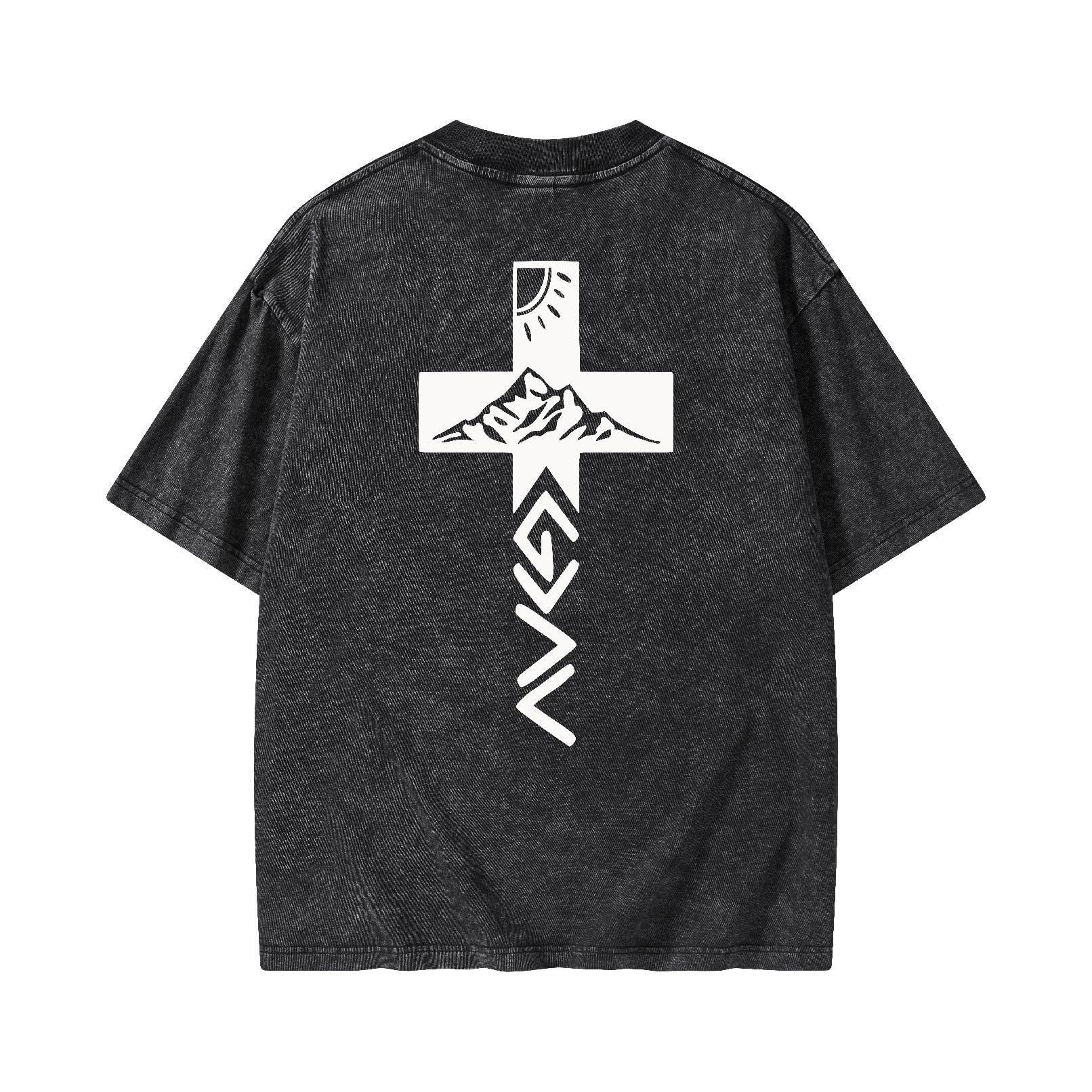 Graphic Tees Summer Women Men Cotton Novelty Oversized Christian Washed T-Shirt