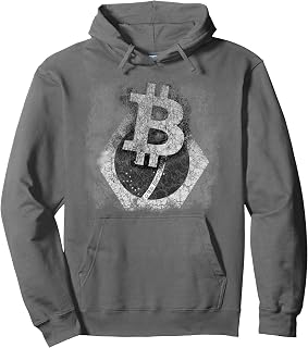 Bitcoin Crypto Brazil Antique Grey Classic Pullover Hoodie