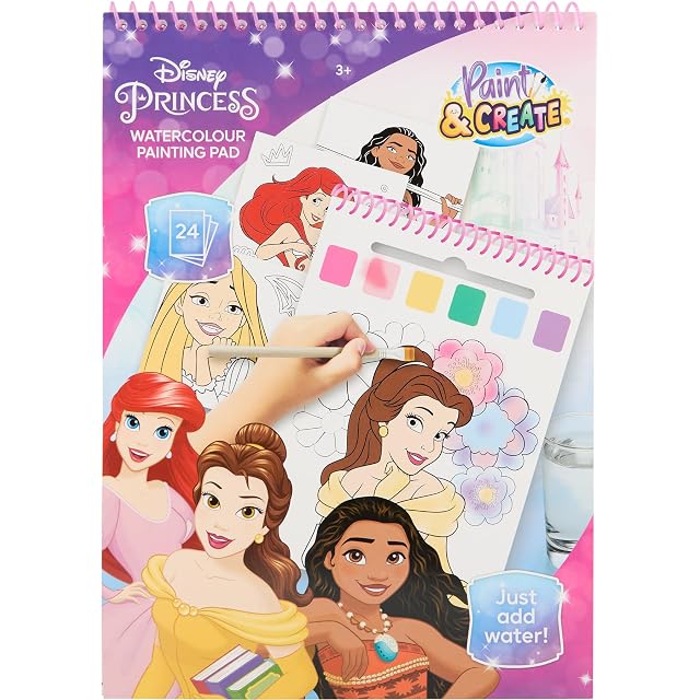 Libro Colorear Acuarelas Princesas