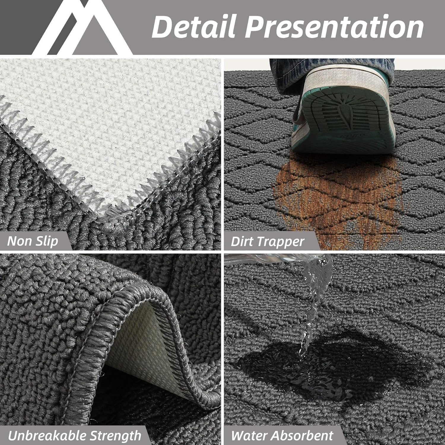 Grey Kitchen Rugs - COSY HOMEER -4 Grey Kitchen Rugs - COSY HOMEER -4