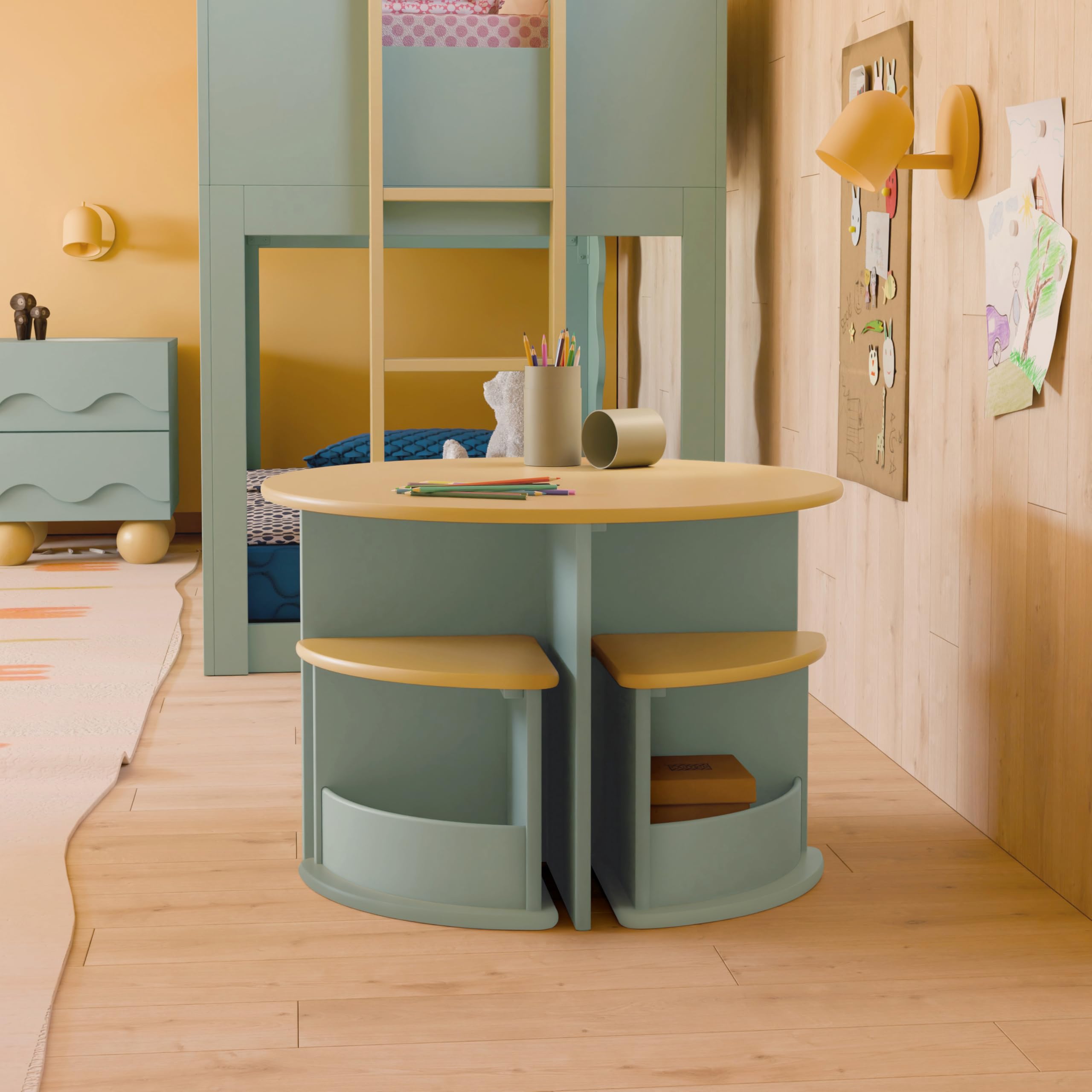 Amazon.com: Babyletto Nessa Nesting Play Table - Kids Table and