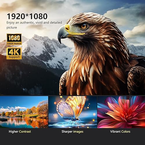 Miniatura 2 de 【Licencia de Netflix y enfoque automático/Keystone】Proyector inteligente con Wifi y Bluetooth, proyector de cine nativo 1080P 4K para exteriores,