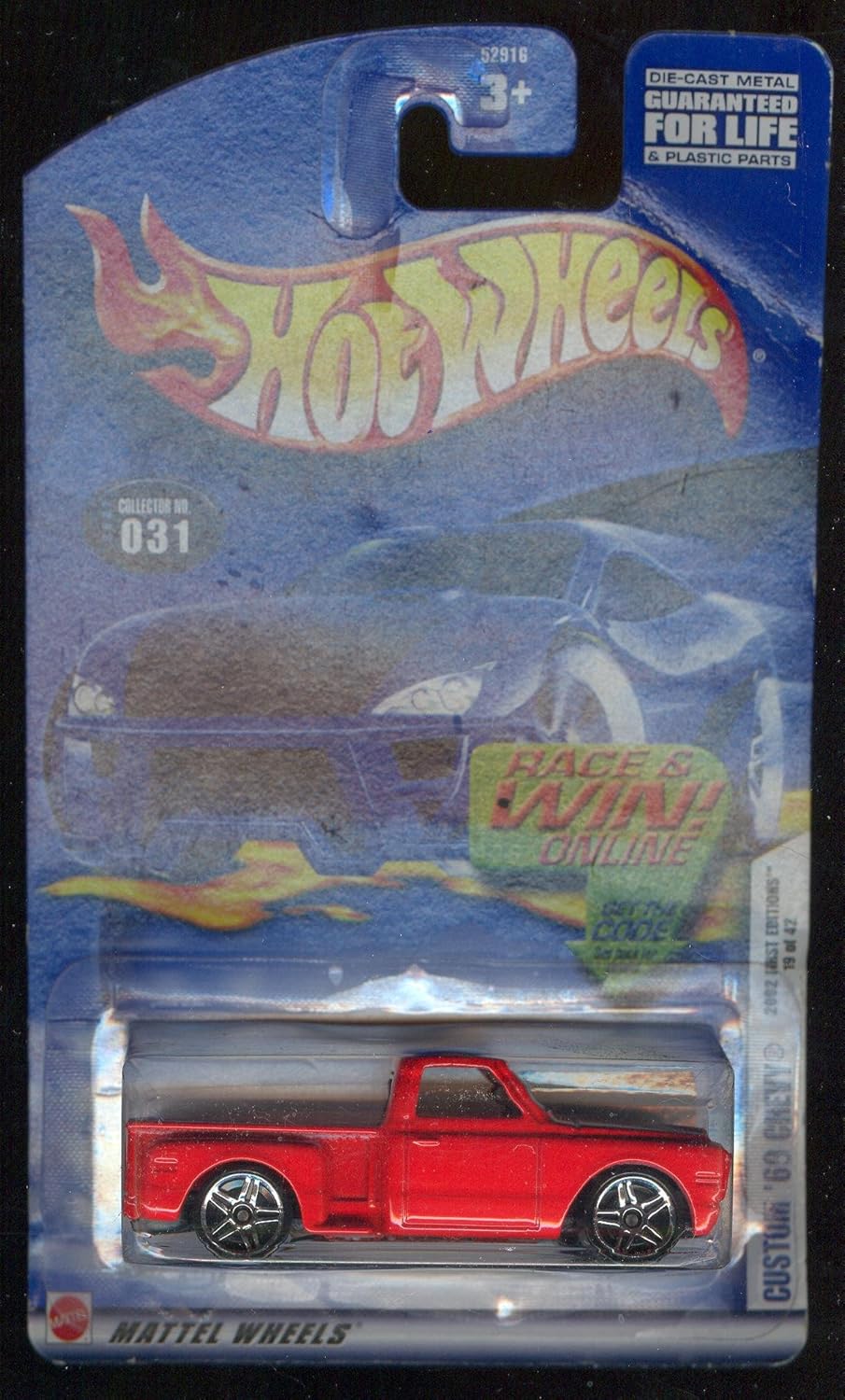 Hot Wheels 2002-031 Custom '69 Chevy First Edition 19 of 42 1:64 Scale