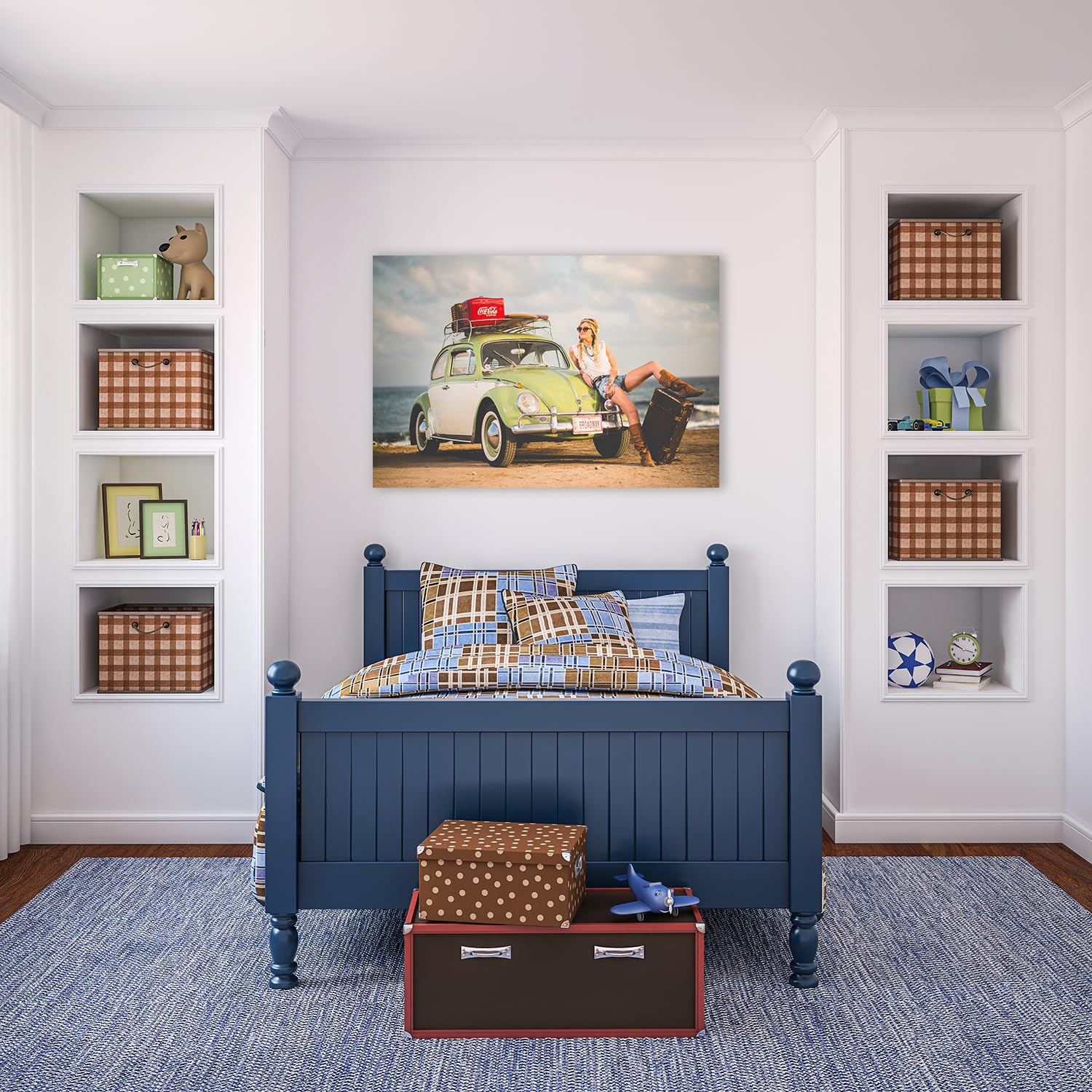 colorland. Leinwand Bilder mit eigenen Fotos 100x70 (Querformat) personalisiert Bild Leinwandbild personalisiert Kunstdruck Personalisierbares Geschenk