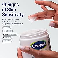 Vista 2 de Cetaphil - Crema hidratante para cara y cuerpo, crema hidratante para piel seca a muy seca, sensible, nueva de 16 onzas, paquete de 2 piezas, libre