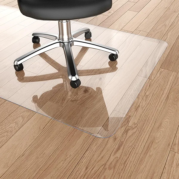 Warmstar Clear Office Chair Mat for Hardwood Floors, 48"x53" Heavy Duty Rolling Mat for Desk Chairs, No Curling, Suitable for Wood & Tile Floors in Office & Home