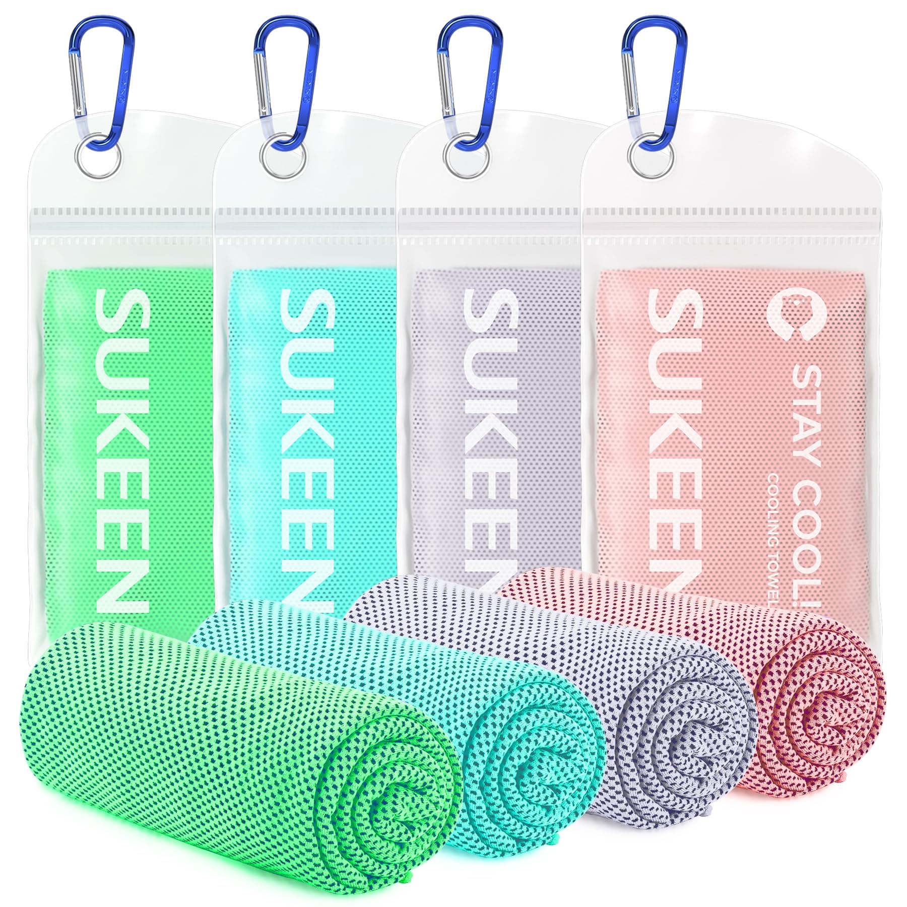 Sukeen 4 Pack Cooling Towels (40'x12')