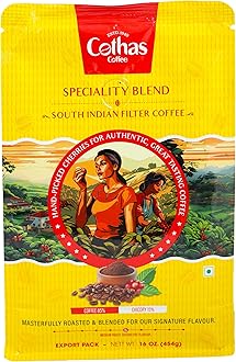 Cothas Traditional South Indian Speciality Blend Filter Coffe Powder - Pack of 1, 454g [ Coffee 85% & Chicory 15% ]