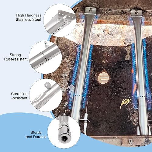Miniatura 6 de Adviace Piezas de repuesto para parrilla Landmann 42170 42172 966686, quemadores y placas térmicas para parrilla Landmann de 3 quemadores