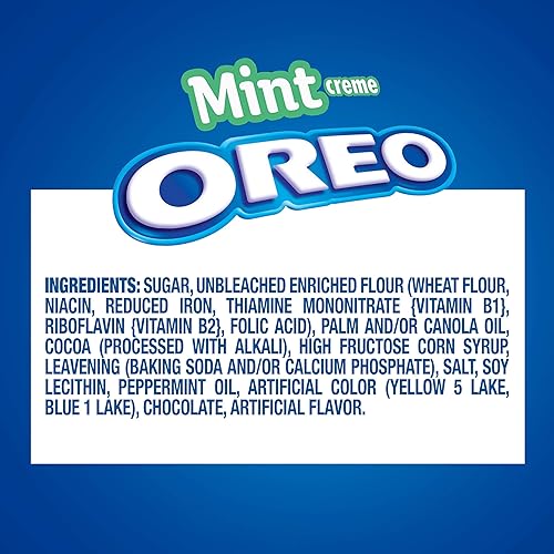 Miniatura 3 de OREO Galletas sándwich de chocolate con crema de menta, 15.2 onzas