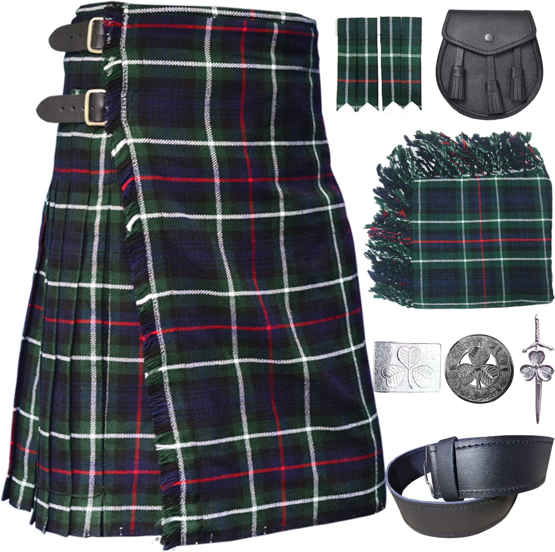 All Kilts SportsKilt - Men's Wedding Kilt Outfit Deals - 8 Items in Deal