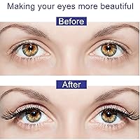 Vista 5 de Alcastar - Kit de pestañas magnéticas y delineador de ojos, pestañas magnéticas de aspecto natural con delineador de ojos, pestañas con aplicador