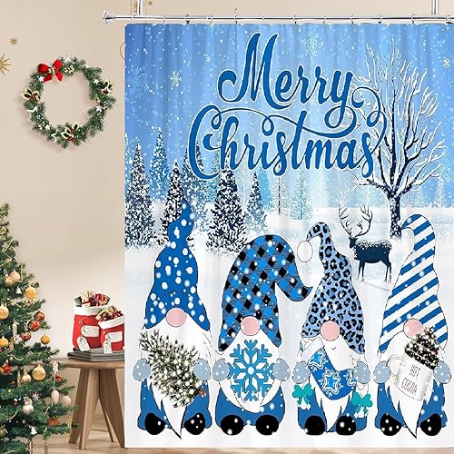 Cortina de ducha de hojas de eucalipto en blanco y negro, cortina de ducha de baño con plantas de acuarela, cortina de ducha botánica impermeable de