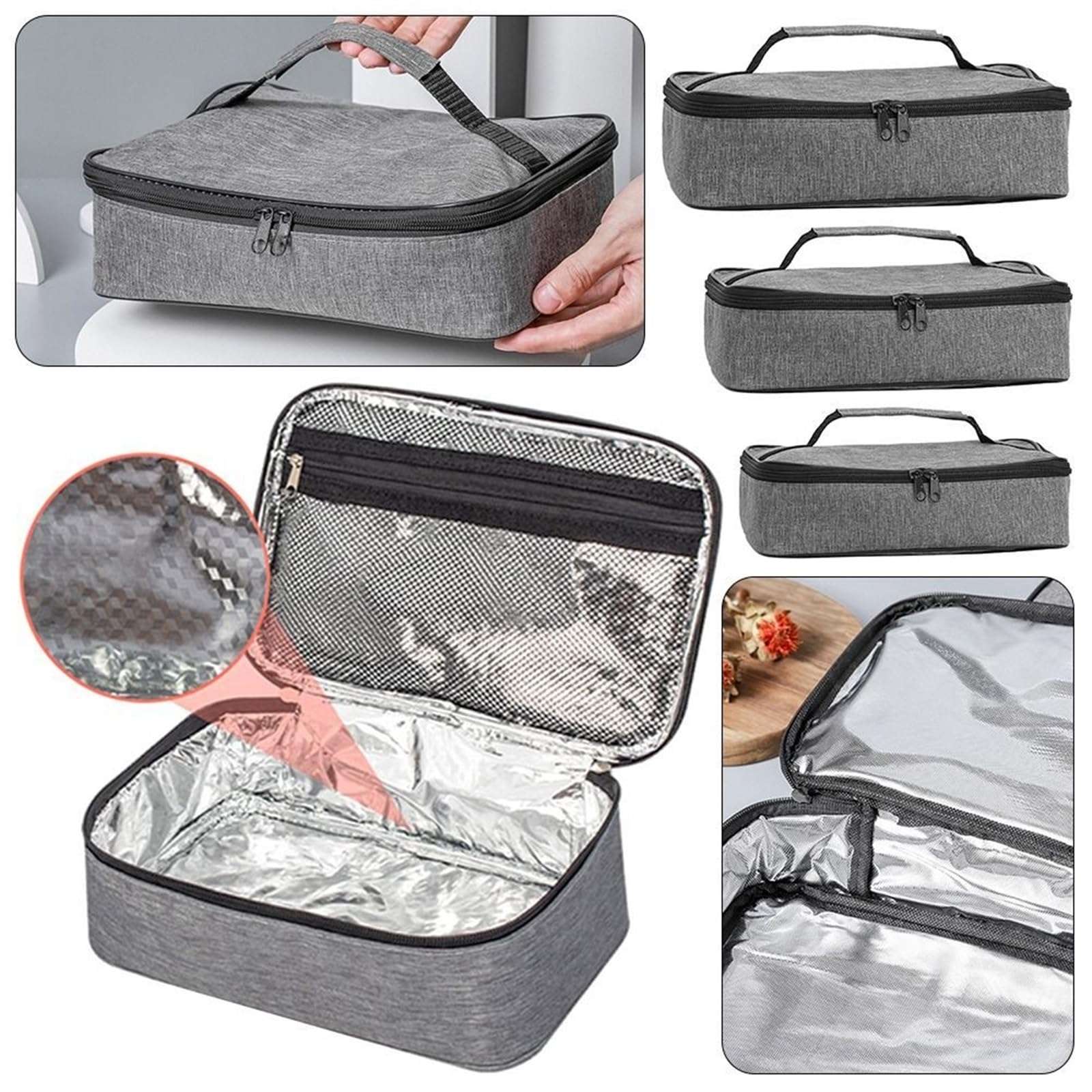 Torba do przechowywania dla dzieci, piknikowa torba termiczna na lunch, izolowana torba termiczna, organizer na śniadanie ，Torba kempingowa(28 * 22 * 7cm)