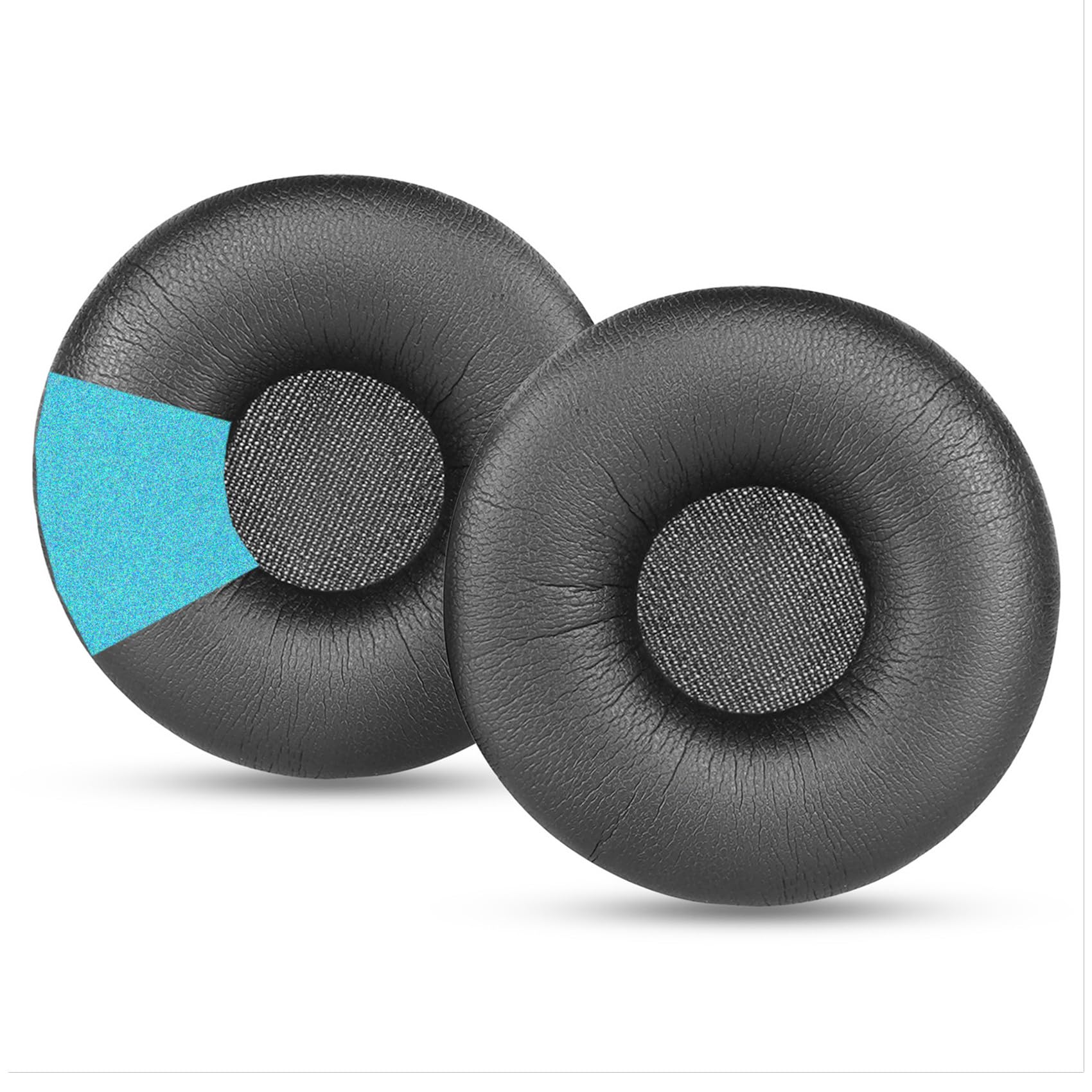 TaiZiChangQin Ear Pads Replacement Ear Cushions Compatible with Samson RTE2 Headphone Protein Leather Earpads Black