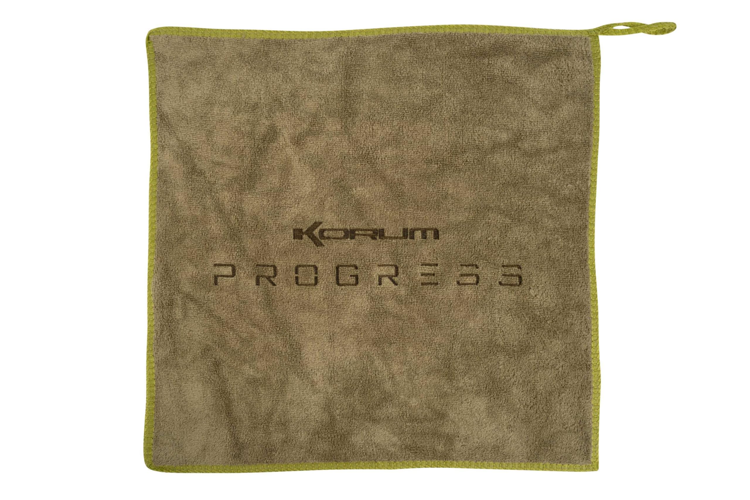 Korum Progress Microfibre Towel, Fishing Towel, Groundbait, Spodding, Non-Scratch, Hands, Tackle, K0350139.