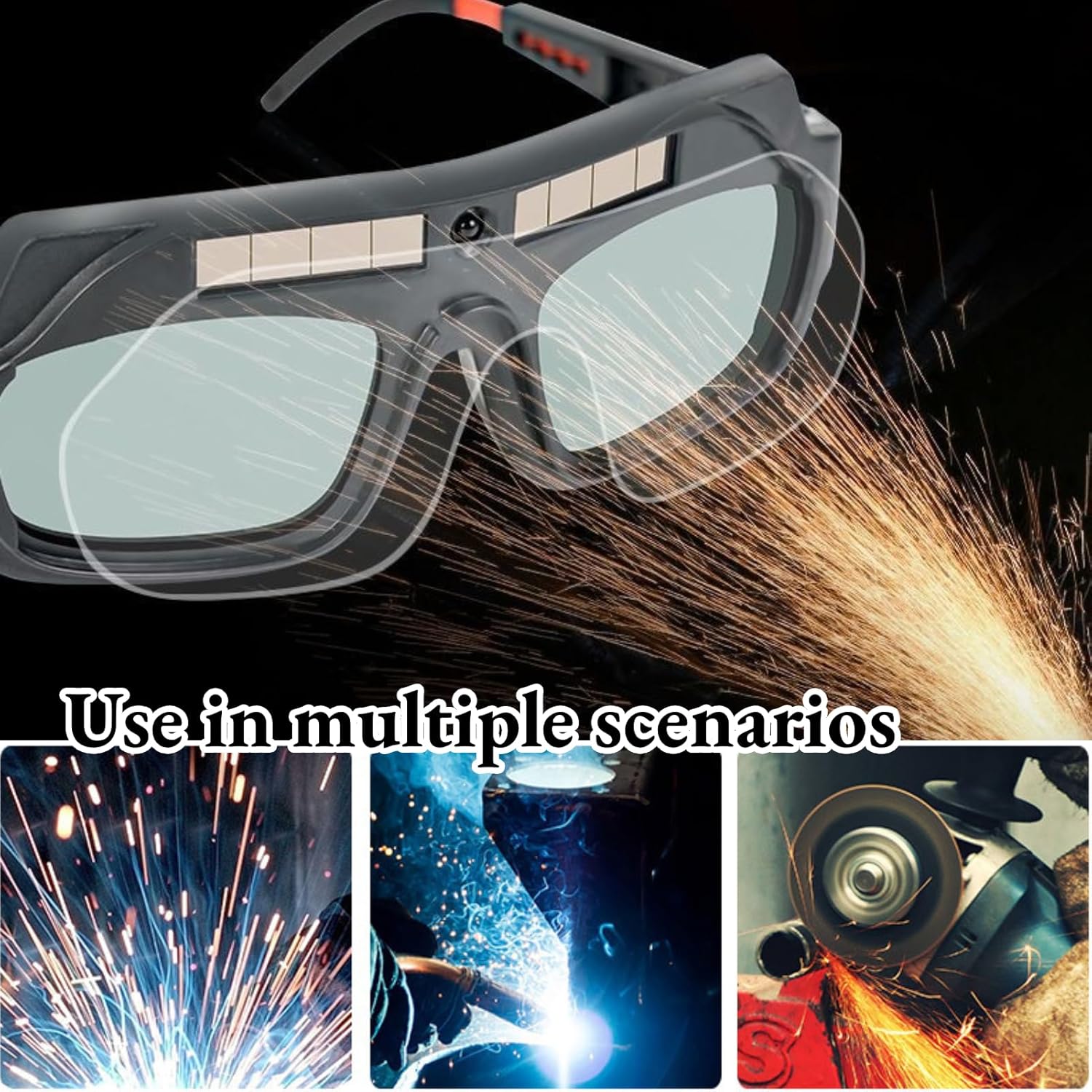 AUNMAS Auto Darkening Welding Goggles, Welding Glasses Welder Mask Helmet for Welder Soldering