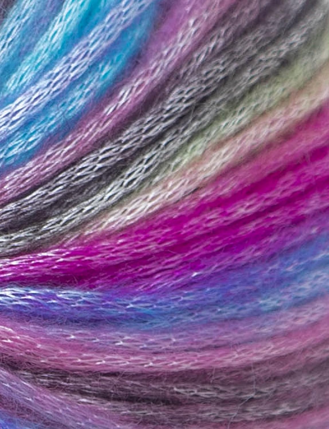 Picasso (3 Pack) Light Shinny Yarn for Knitting & Crochet - Acrylic & Polyester Blend (3x1.76 Oz, 3x125 yds) - Dream-Green, Brown, Blue, Turquoise, Fuchsia