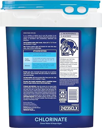 Miniatura 2 de Clorox Pool & Spa - 23025CLX Xtra Blue - Tabletas clorinadas de 3 pulgadas, de larga duración, 35 libras.