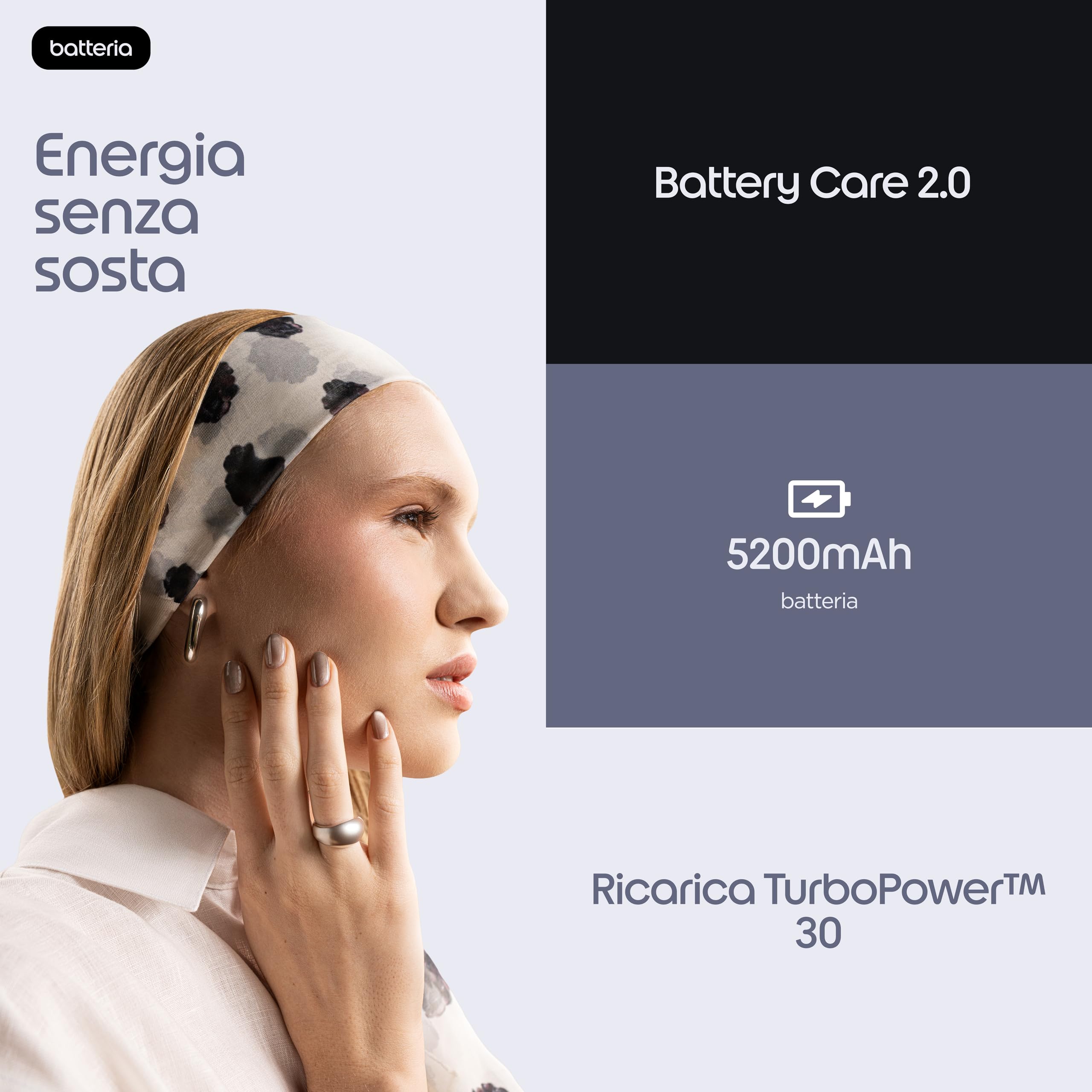 Motorola moto g87 con 3 anni di garanzia (8/256GB, fotocamera 200MP, Display 6.78" Extreme AMOLED 120Hz, MediaTek Dimensity 6400, 5100mAh, TurboPower 30W, Android 16), PANTONE Overture