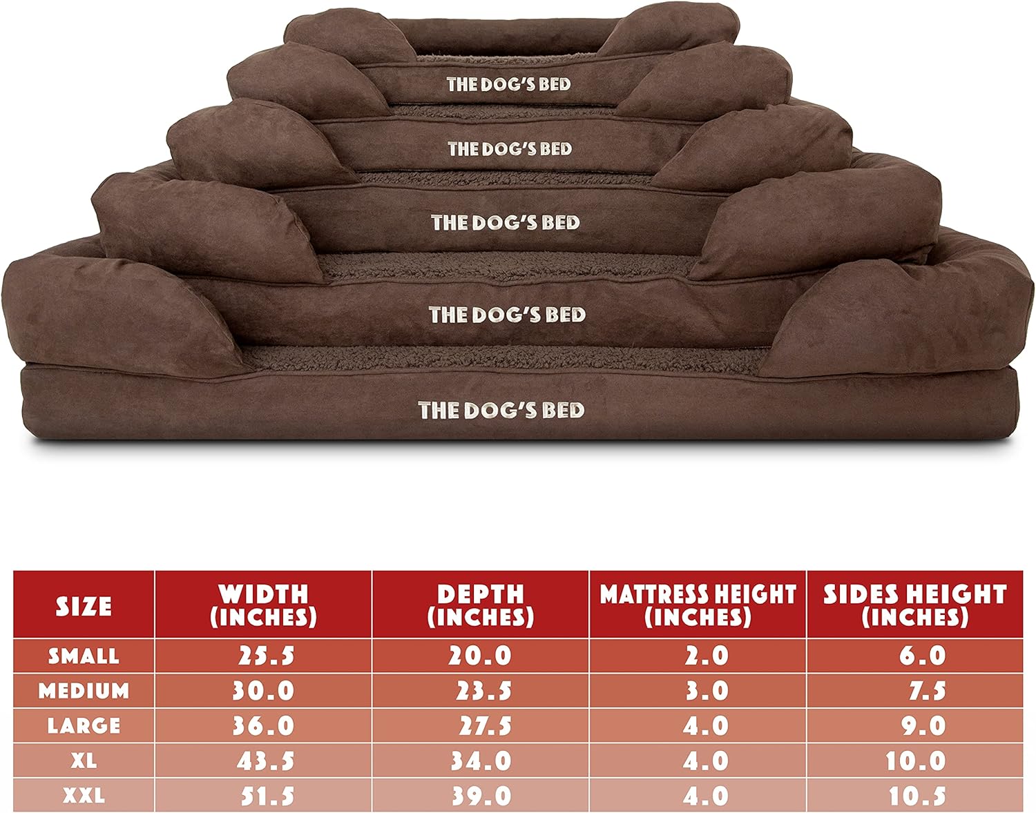 review The Dog’s Bed Orthopedic Dog Bed Large Brown Plush 36x27, Memory Foam, Pain Relief: Arthritis, Hip & Elbow Dysplasia, Post Surgery, Lameness, Supportive, Calming, Waterproof Washable Cover