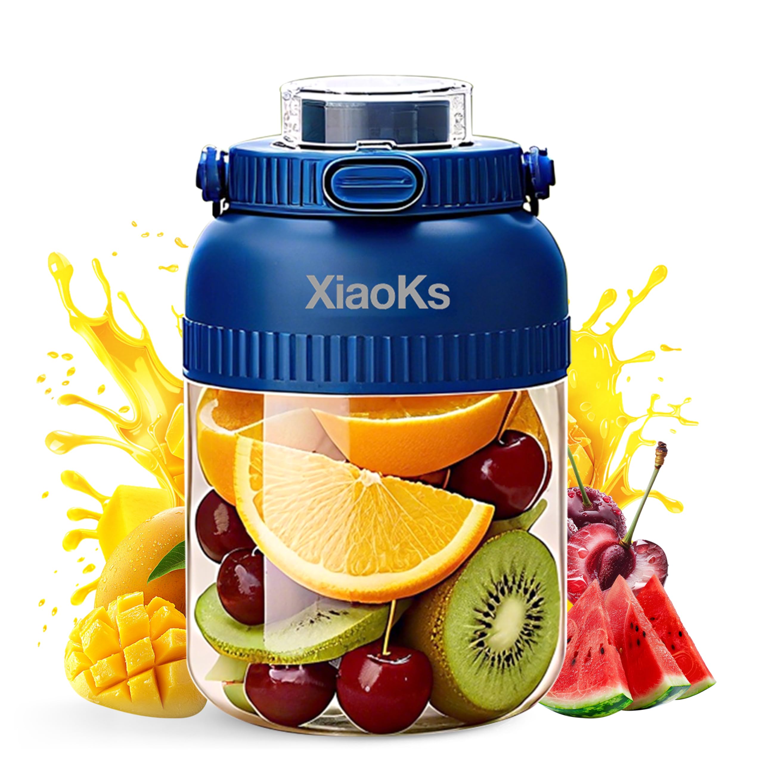 Portable Blender Personal Blenders for Shakes and Smoothies with 43oz Travel Cup Rechargeable USB with BPA Free Cup