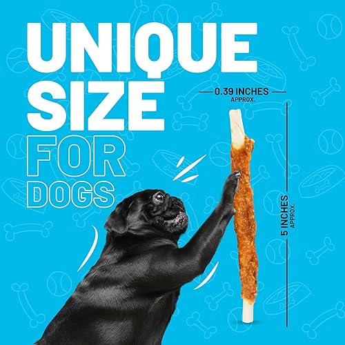 Miniatura 6 de SITKA Farms Pechuga de pollo torcida de cuero crudo de 5 pulgadas, 100 unidades, fácil de digerir, recompensa y entrenamiento, golosinas masticables