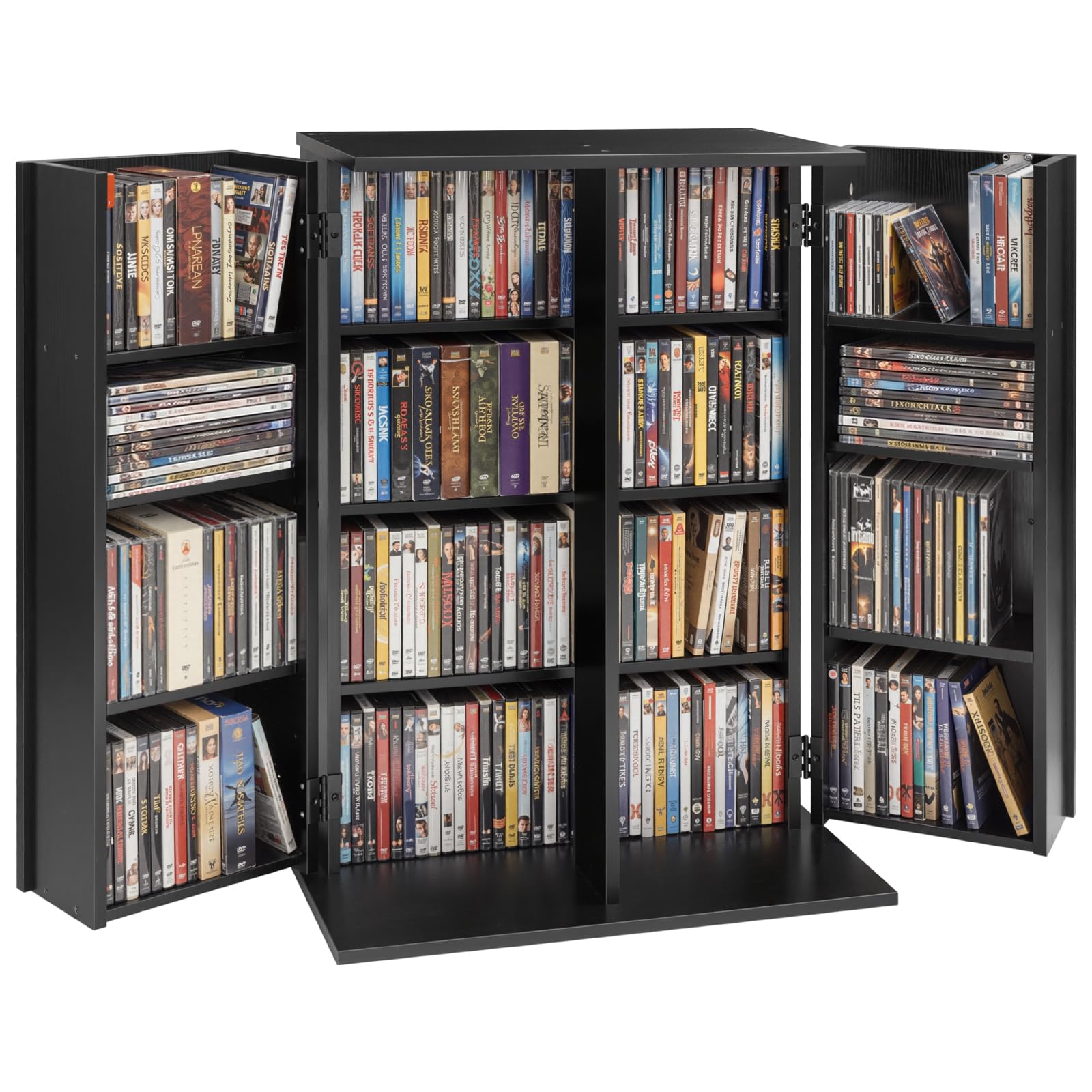 Amazon.com: VEVOR Media Storage Cabinet, 4-Tier DVD Shelf