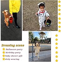 Vista 7 de TONWHAR Baby Boy's Girl's Animal Bodysuit Infant And Toddler's Romper Jumpsuit Halloween Costume Partywear Mono marrón