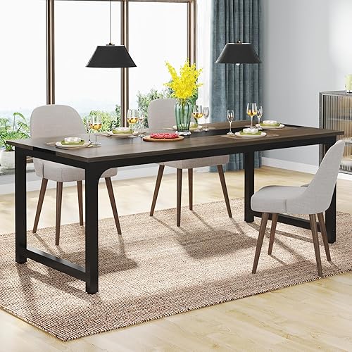 Miniatura 5 de Tribesigns Escritorio moderno para computadora, 70.8 x 31.5 pulgadas, escritorio de oficina grande, mesa de computadora, escritorio de estudio,