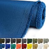 Waterproof Canvas Fabric by The Yard 58inch 600D Upholstery Material Cordura Polyester Fabric Outdoor Water Resistant Fabric for Sewing Chair Patio Cushion Purse Bag Interior, 1 Yard Ocean Blue