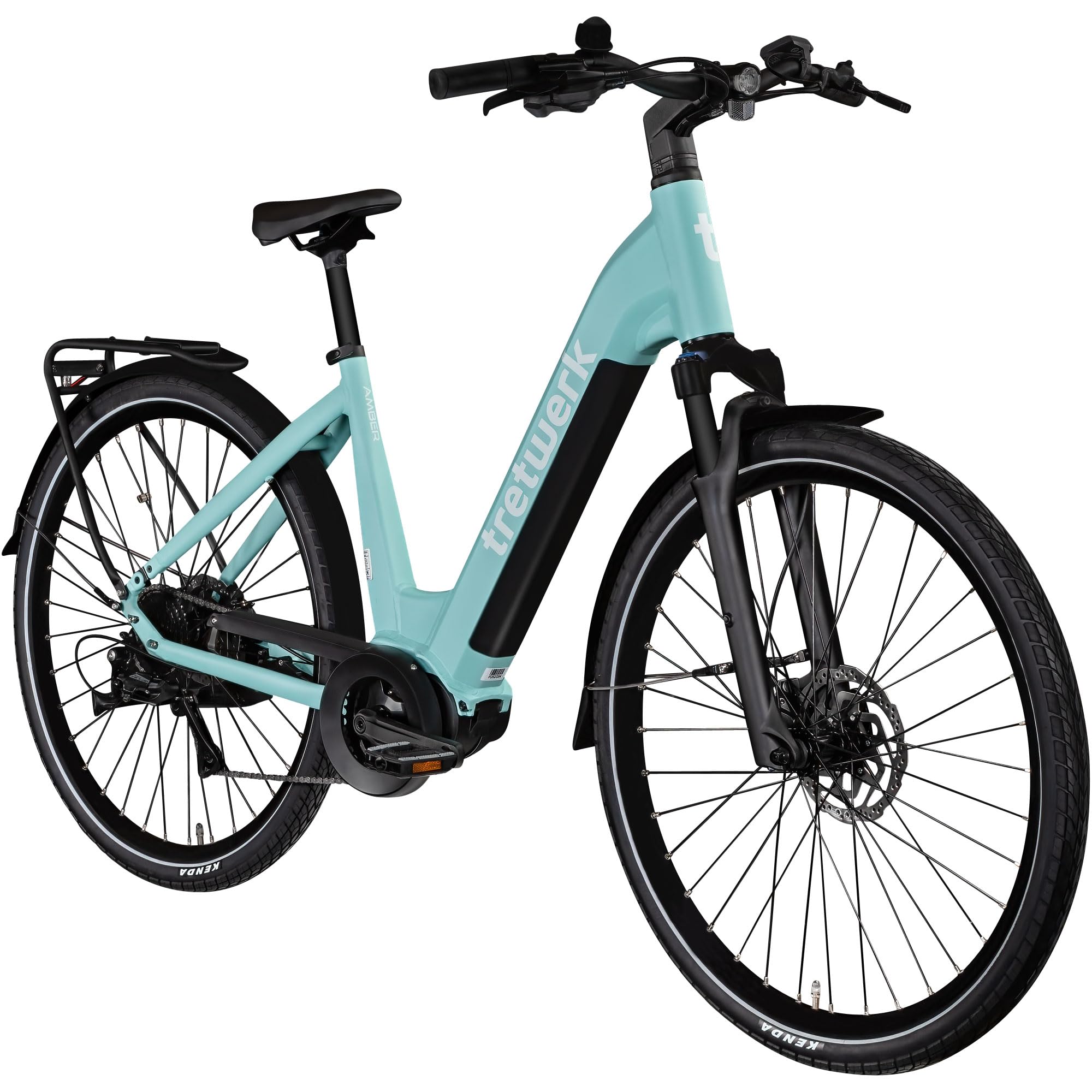 TRETWERK 28 Zoll E-Bike Damen Fahrrad Trekkingbike - Amber - Pedelec  Damenfahrrad mit 8 Gang Schaltung - Elektrofahrrad Mittelmotor (hellgrn,  48 cm) : Amazon.de: Sport & Freizeit
