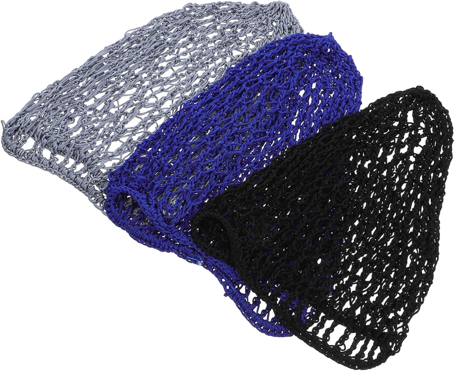 3pcs Hair Net Cap Elastic Sleep Hair Net for Women Crocheted Covers for Night and Daily Use