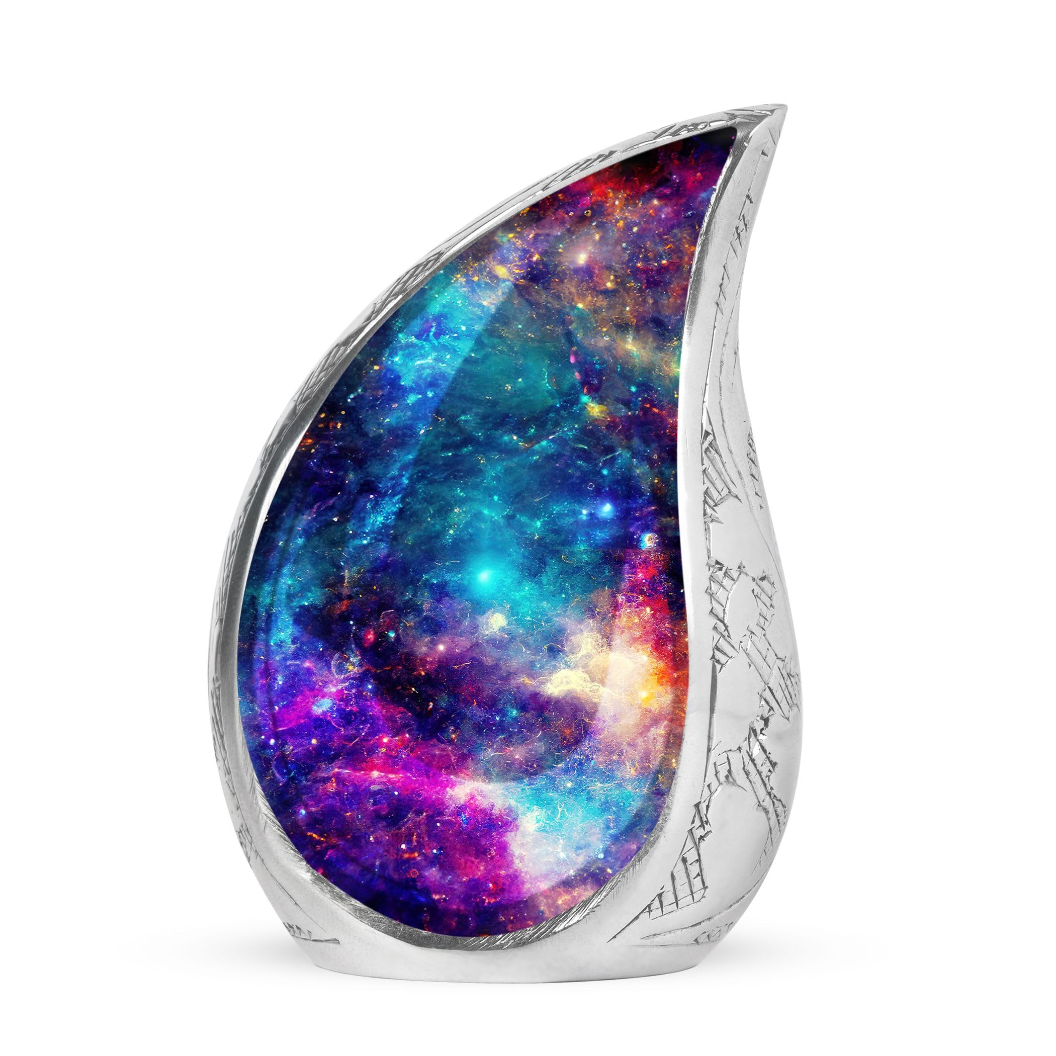 Teardrop Galaxy Large Memorial Urn for Human Ashes - Adult Male & Female