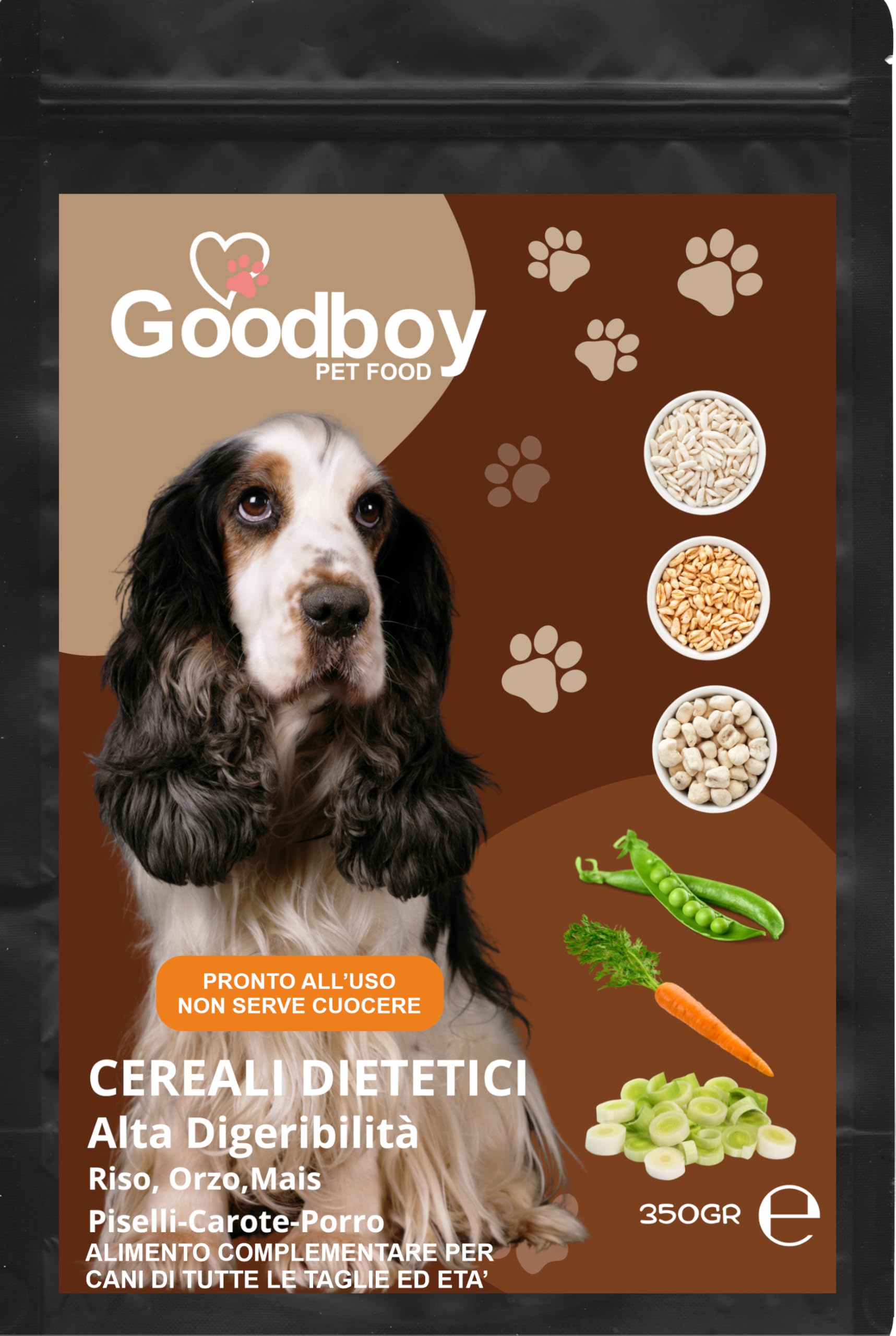 GOODBOY MIX DI CEREALI E VERDURE SOFFIATI E LIOFILIZZATI ALTA DIGERIBILITA' RINFRESCANTI ALIMENTO COMPLEMENTARE PER CANI 350 GR