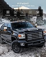 Vista 7 de OCPTY Un par de espejos de remolque de repuesto para Chevy 2014-2018 para GMC 1500 2015-2019 para Chevy para GMC 2500 HD 3500 HD, espejos