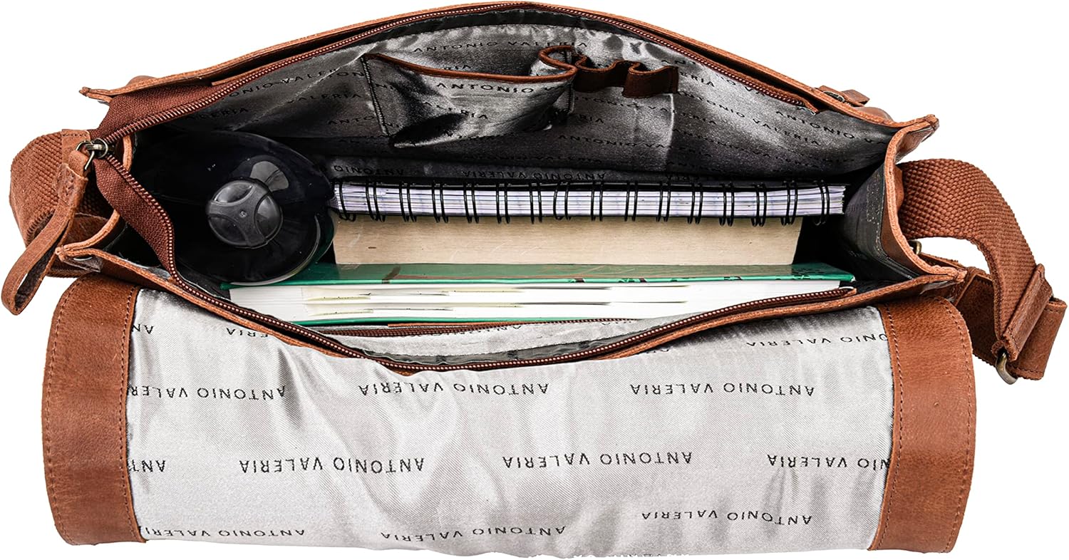 Antonio Valeria Albert Premium Leather Messenger Bag for Men - Image 3
