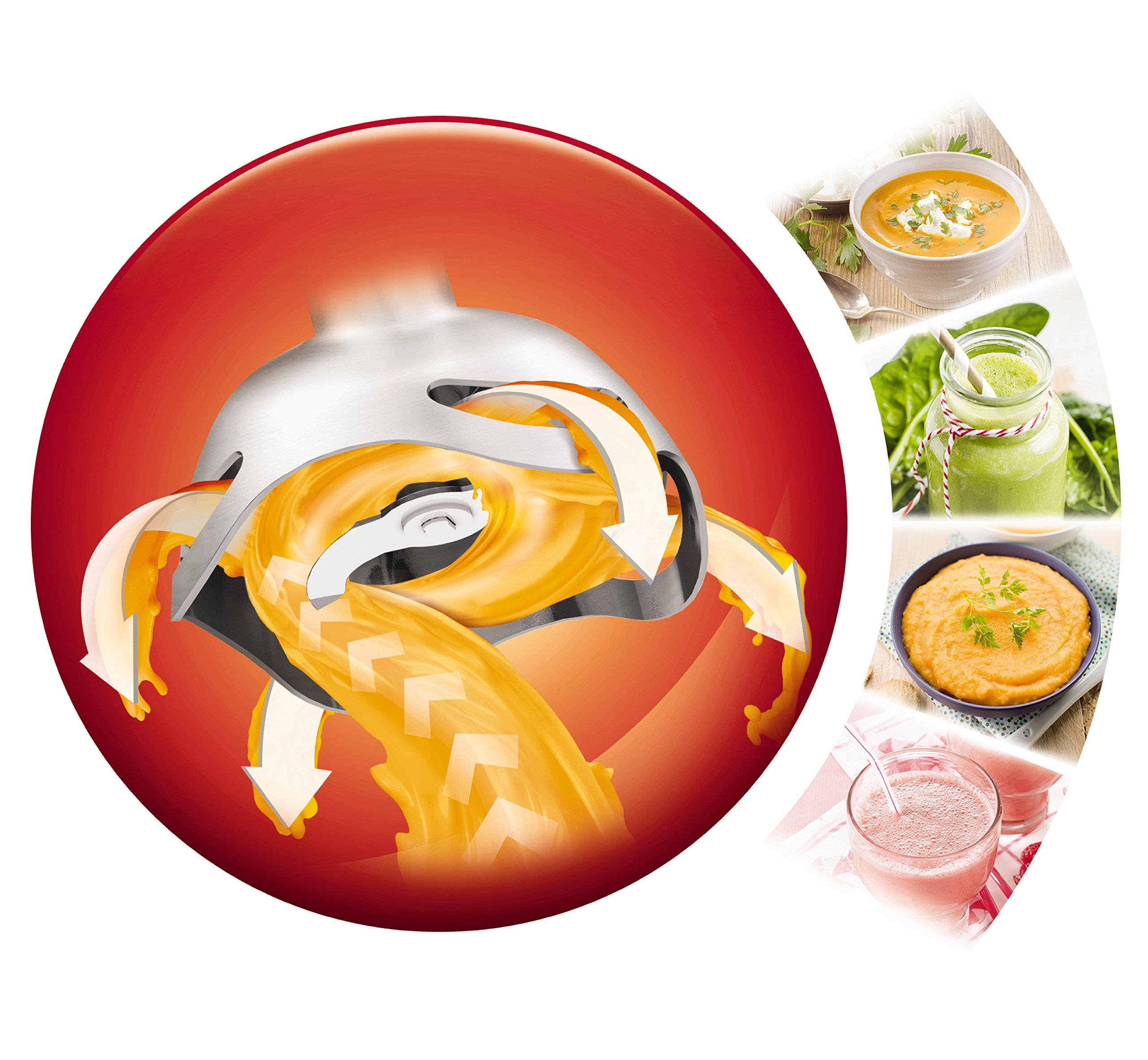 Moulinex dd6421 Mixeur Plongeant, 0,8 litres, 800 Watt