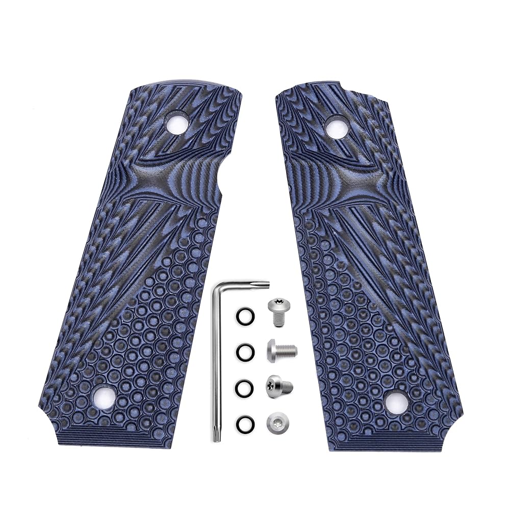 Amazon | 【左利き】フルサイズ 1911 G10 グリップ アンビ