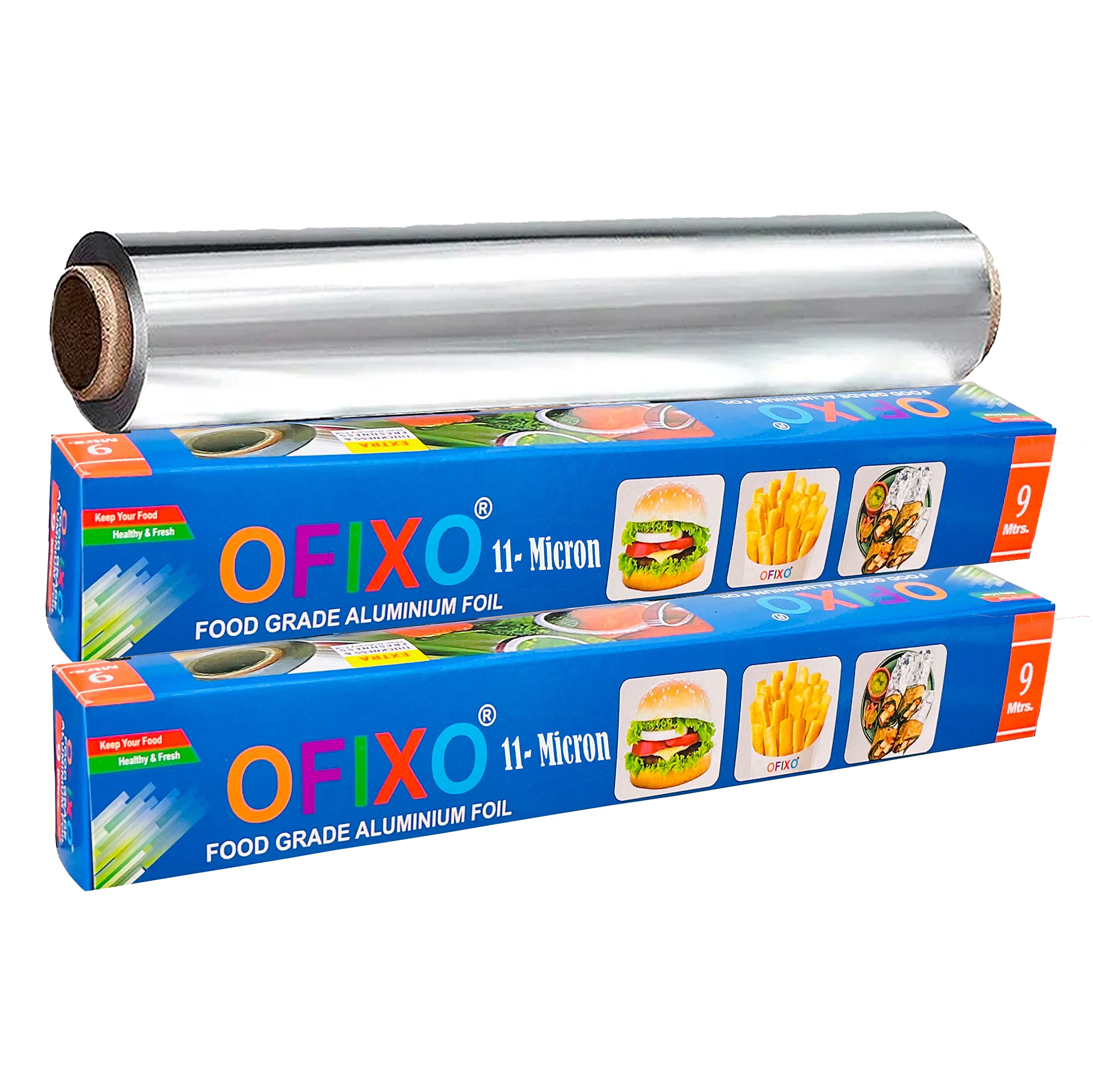 OFIXO 9 Meter Food WRAP Multipurpose Aluminium Foil Wrapping Paper Pack of 2 (B0BMQ7H5VD) Amazon Price History, Amazon Price Tracker