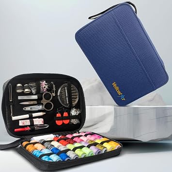 Vellostar Black and Blue Sewing Kits Bundle