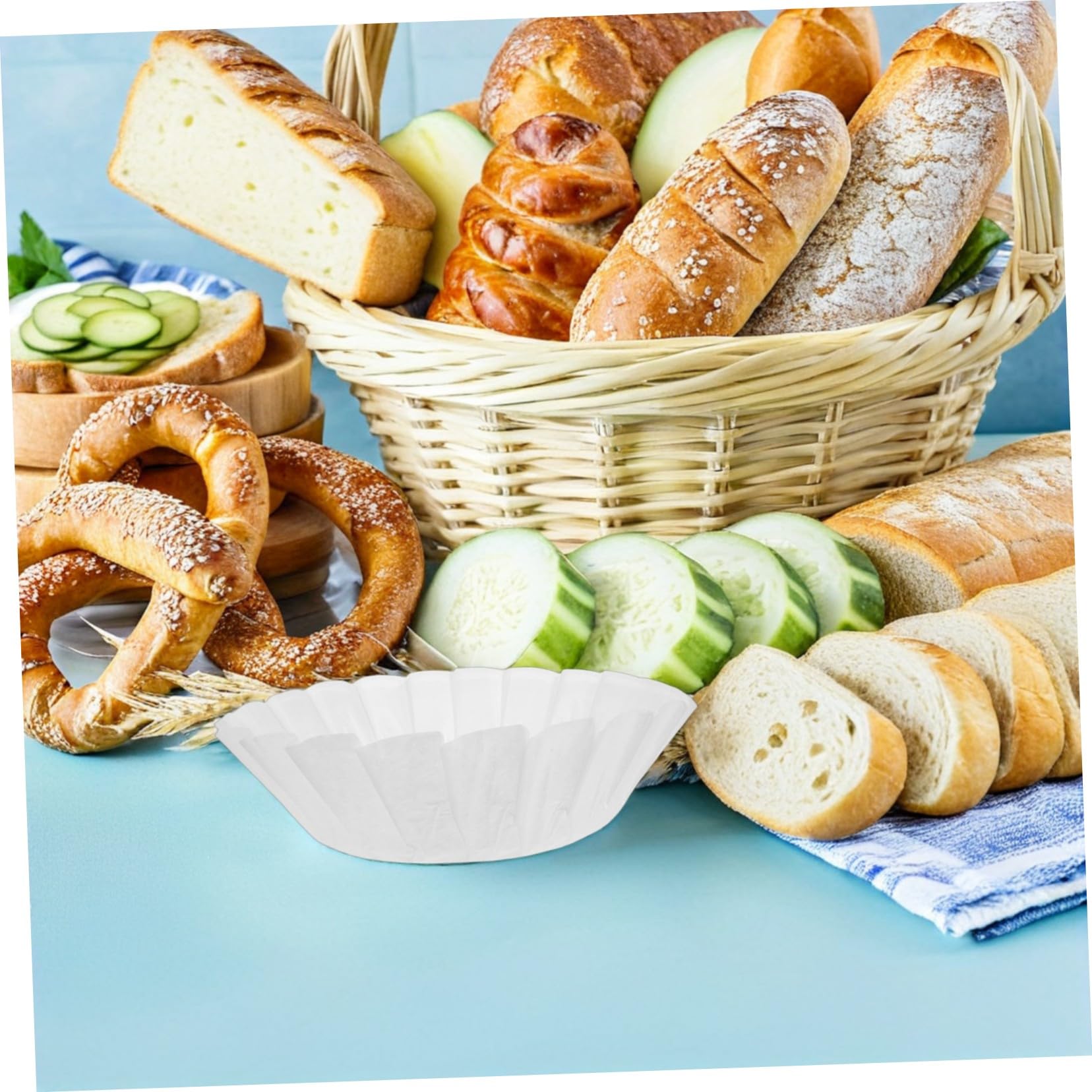 100piezas Papel de Horno para Pasteles Unidades Papel Antiadherente para Bandejas de Hornear para Tartas de Queso y Muffins Freidora de Aire