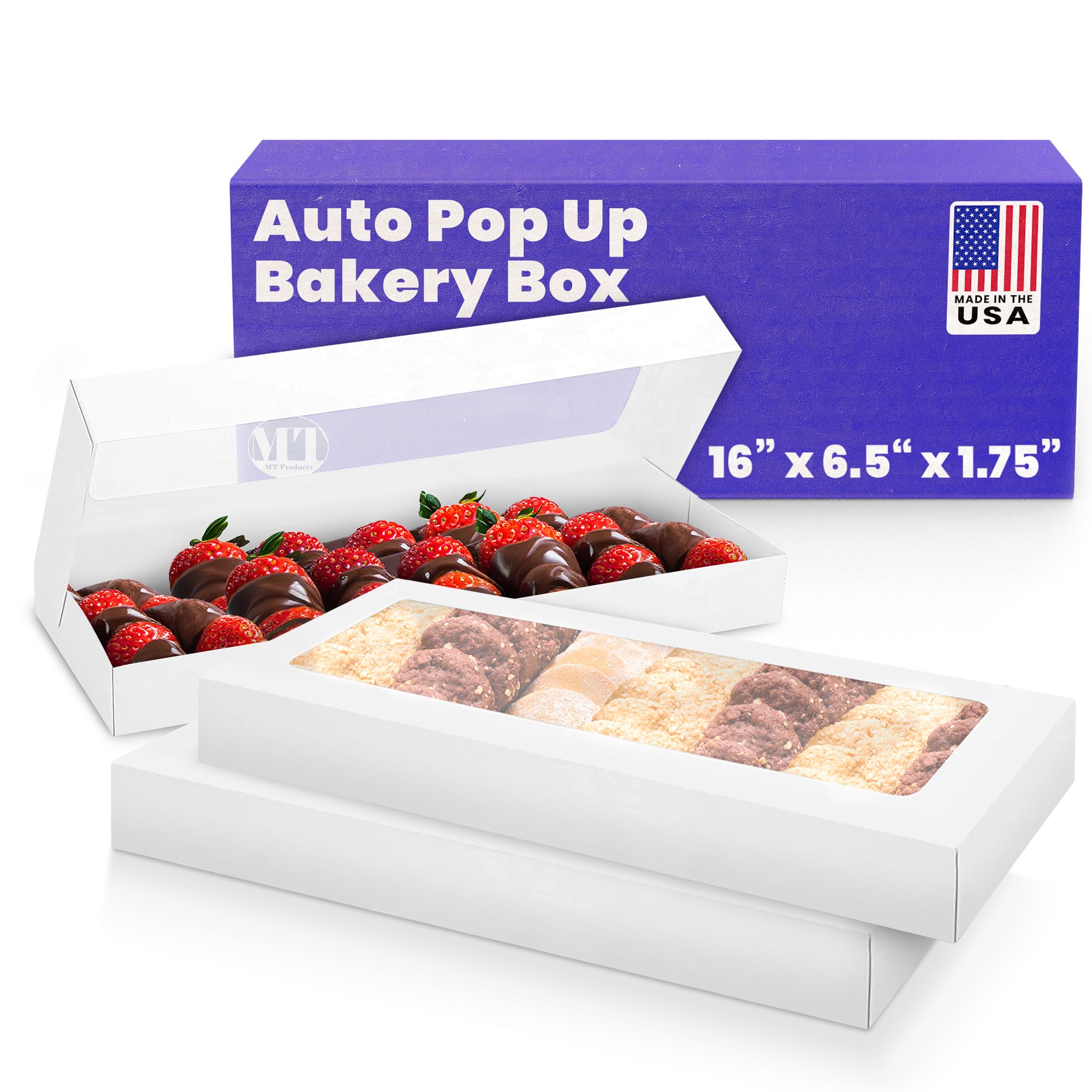 Bakery Boxes with Window - Auto-Popup Treat Boxes -1