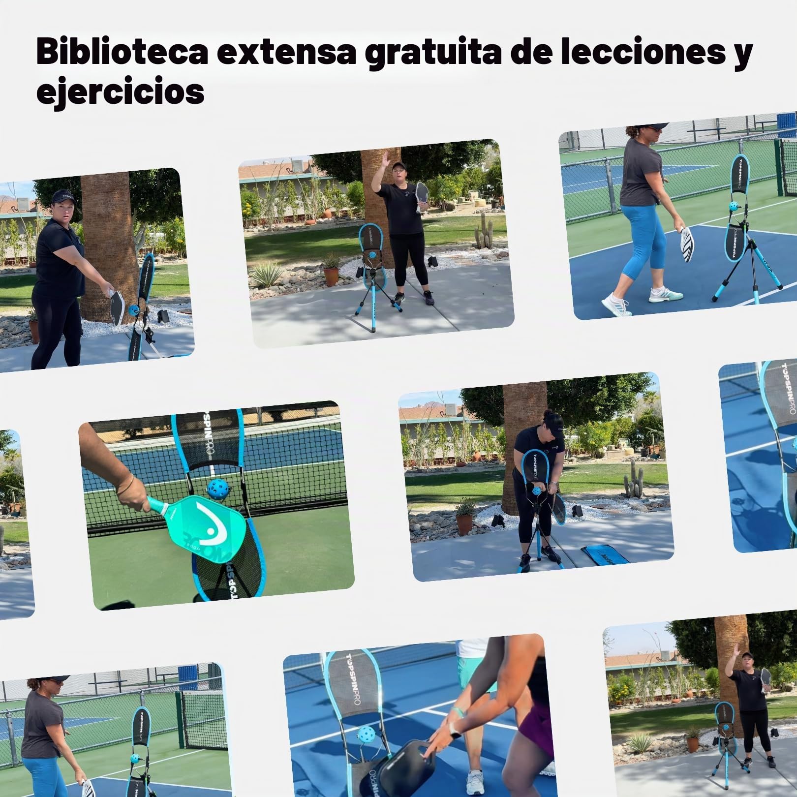 TopspinPro Para Pickleball | Ayuda de Entrenamiento Topspin para Servicio Vicioso y Golpes de Fondo Potentes | Entrenador de Pickleball